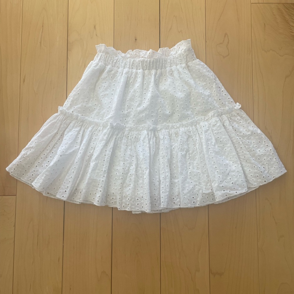 altar’d state women’s white eyelet skirt